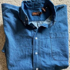 NWOT Cooper Cove Big Man Size 4XB jean button down